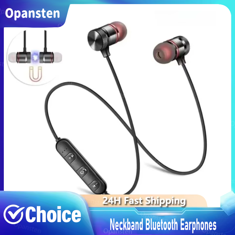 Magnetic Neckband Sports Earphones - Bluetooth-Kopfhörer mit Nackenband, In-Ear, magnetisch, 4.2,