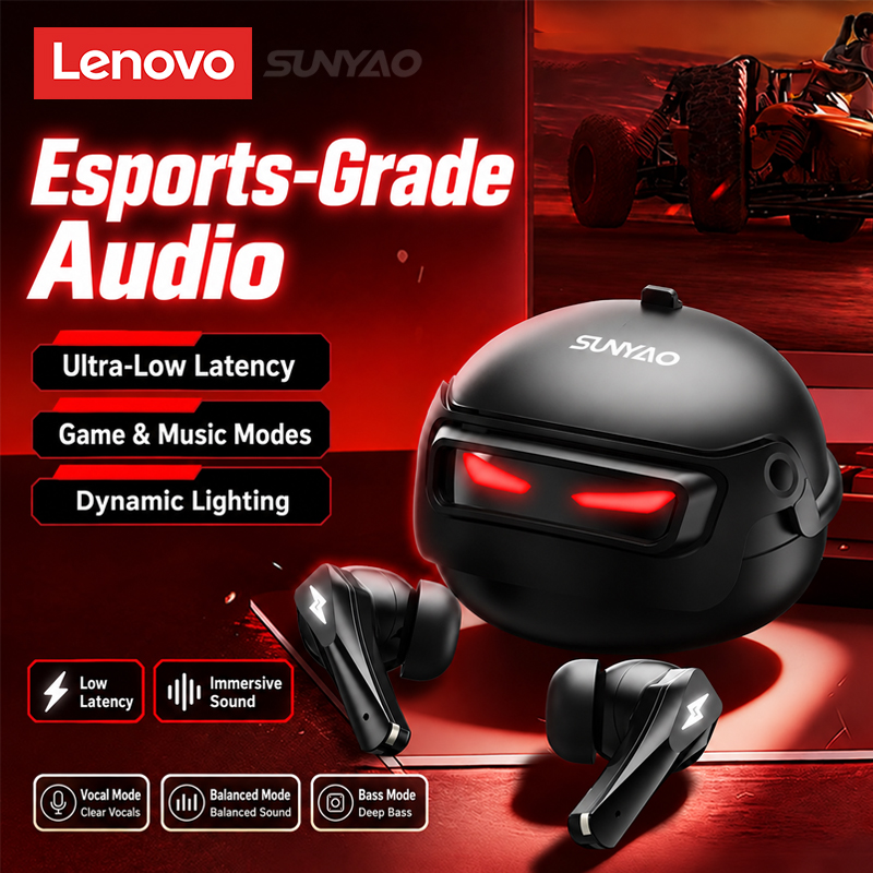 Headphones - Choice Lenovo GT101 Gaming-Headset, kabellose Bluetooth-6.0-Kopfhörer